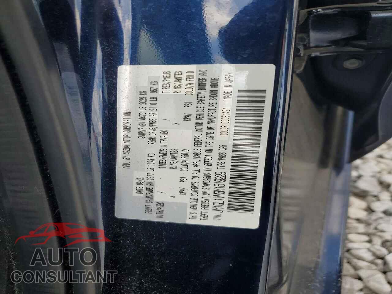 MAZDA 6 2021 - JM1GL1VM3M1619229