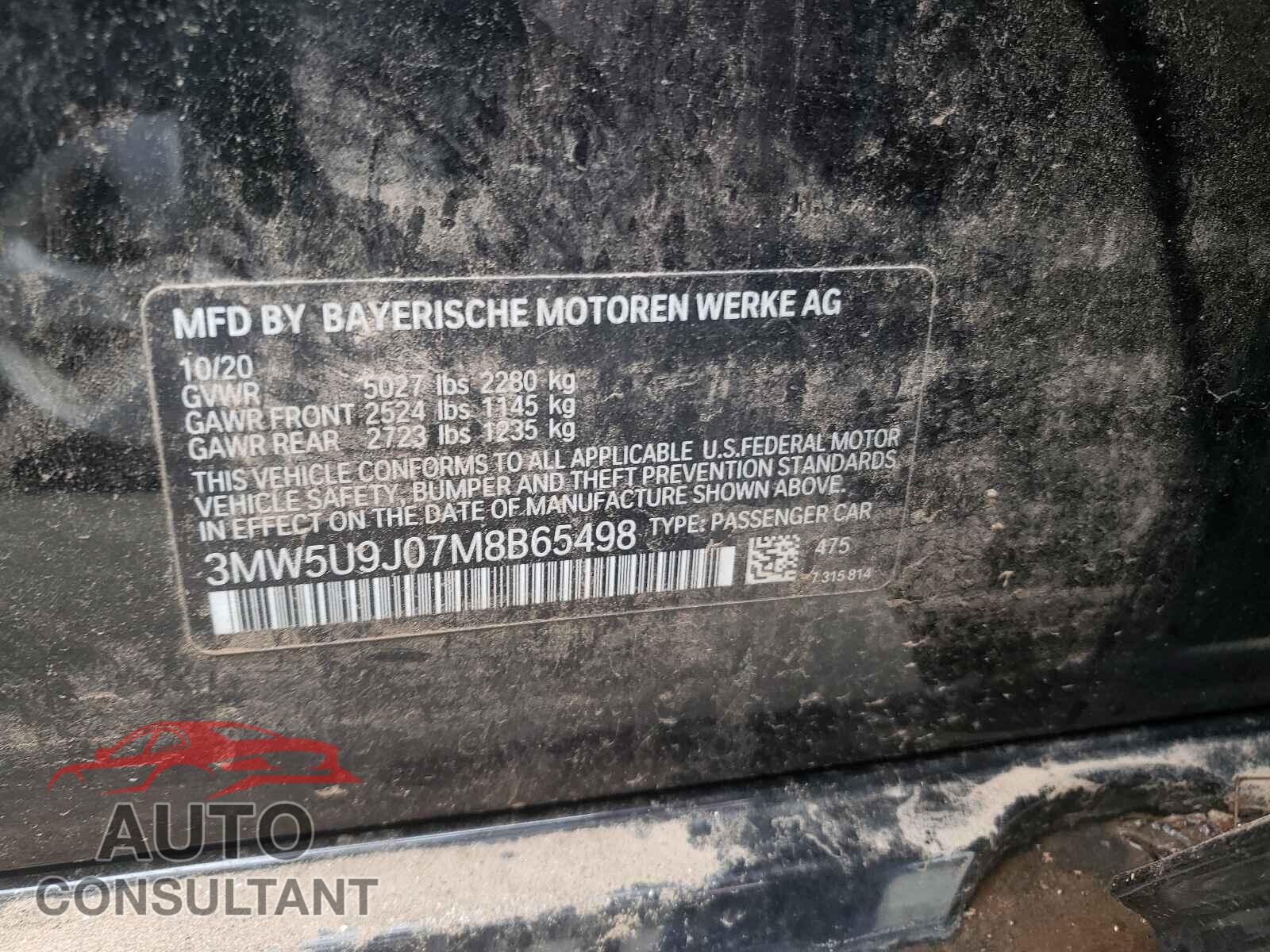 BMW M3 2021 - 3MW5U9J07M8B65498