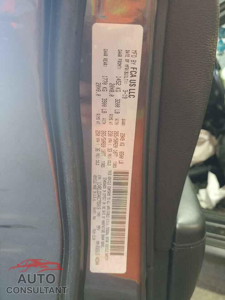 DODGE DURANGO 2019 - 1C4RDJDG4KC755016