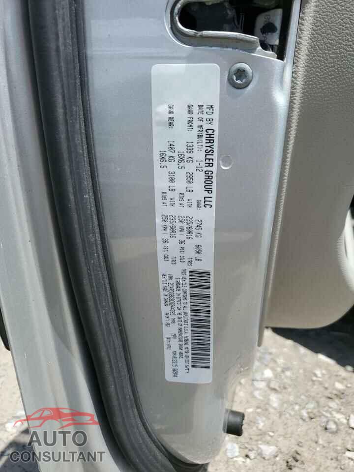 DODGE CARAVAN 2012 - 2C4RDGBG9CR244285