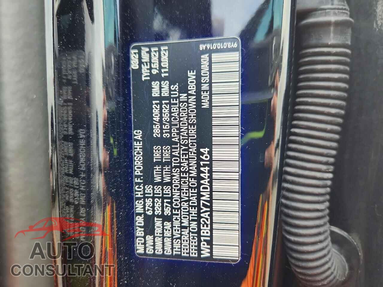 PORSCHE CAYENNE 2021 - WP1BE2AY7MDA44164