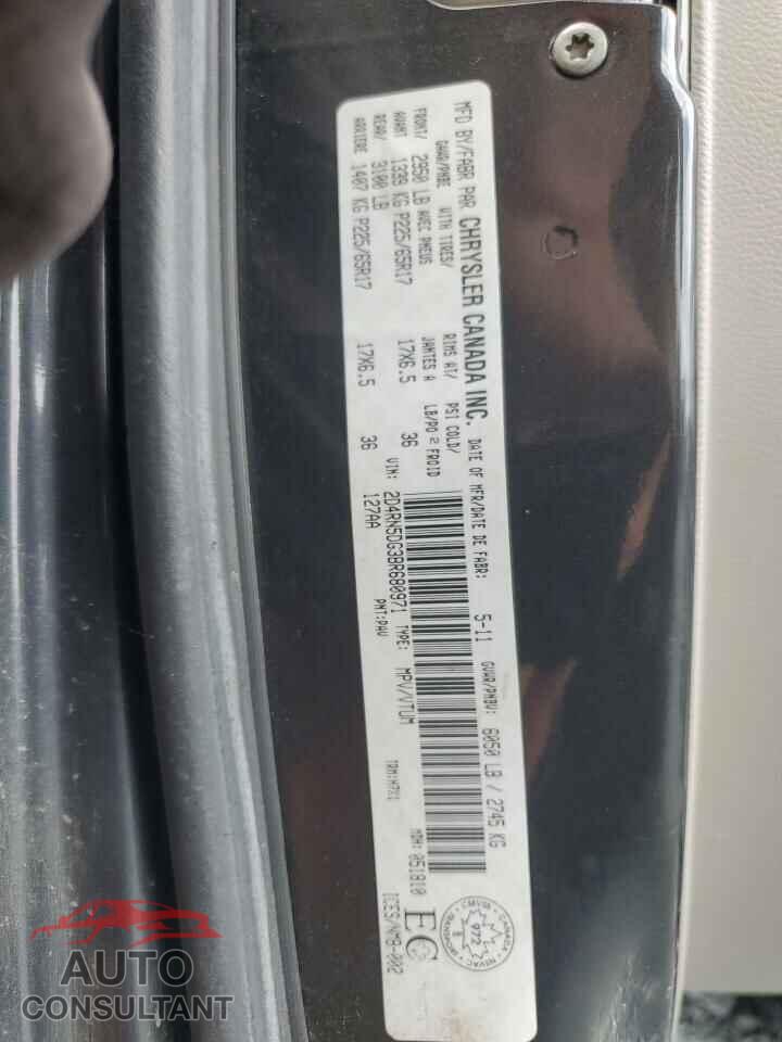 DODGE CARAVAN 2011 - 2D4RN5DG3BR680971