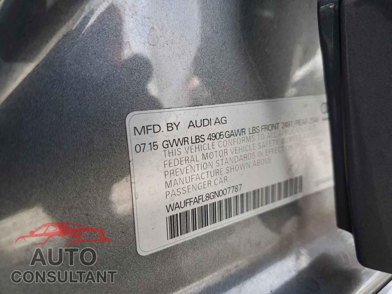 AUDI A4 2016 - WAUFFAFL8GN007787