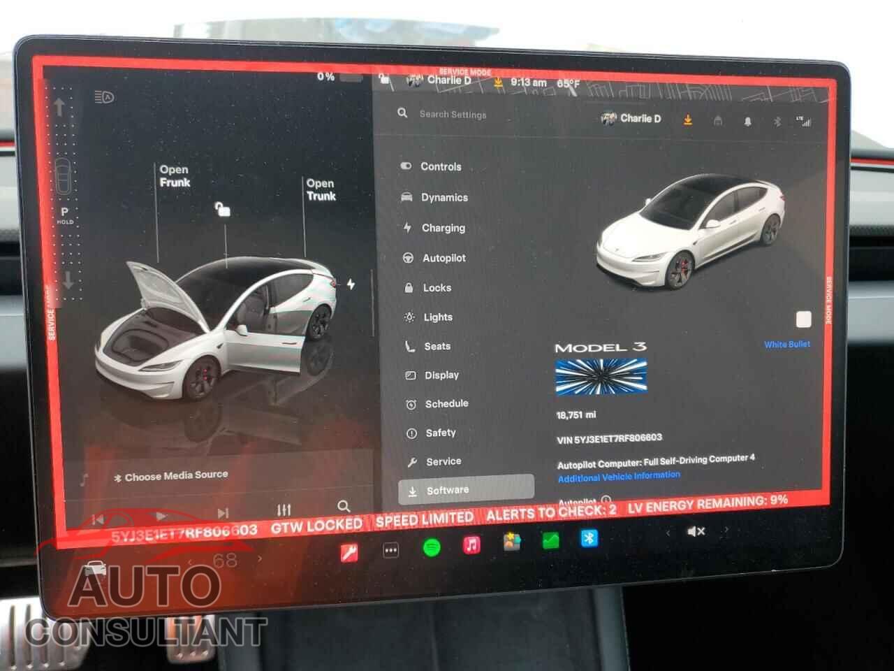 TESLA MODEL 3 2024 - 5YJ3E1ET7RF806603