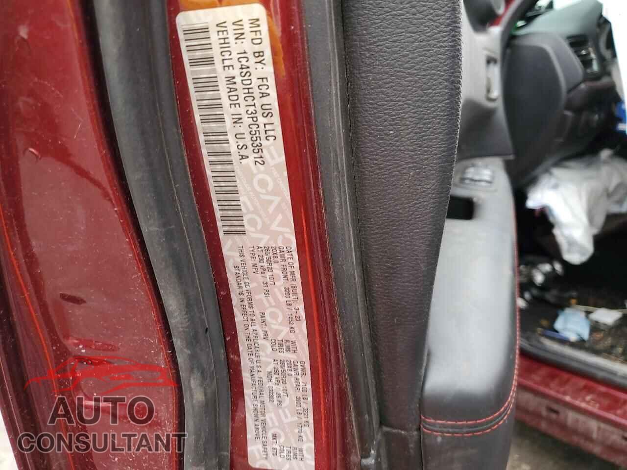 DODGE DURANGO 2023 - 1C4SDHCT3PC553512