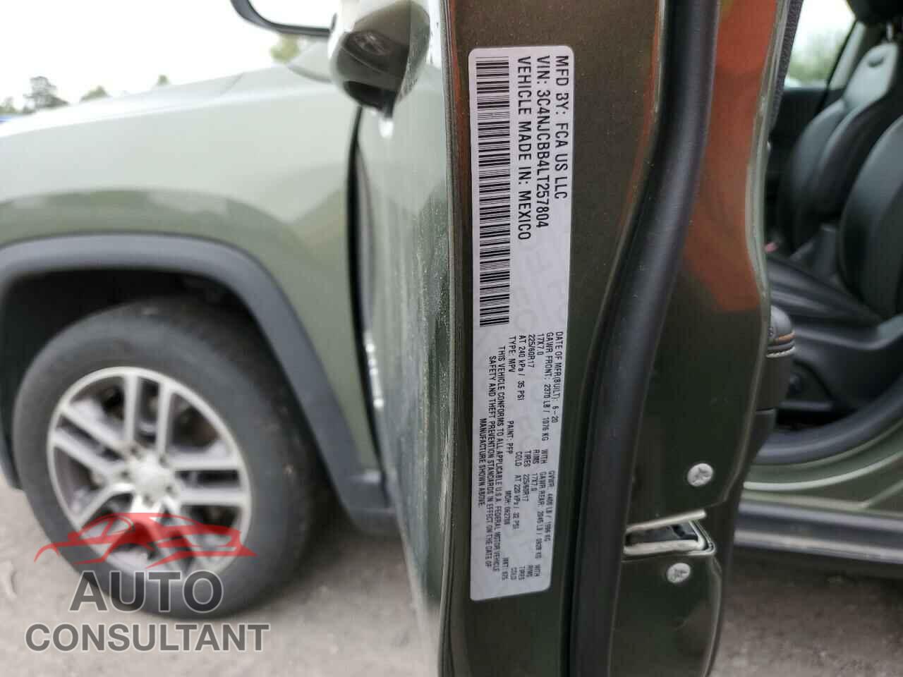 JEEP COMPASS 2020 - 3C4NJCBB4LT257804
