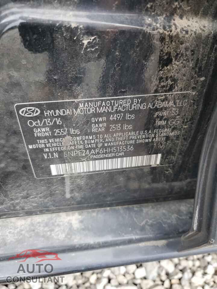 HYUNDAI SONATA 2017 - 5NPE24AF6HH513536