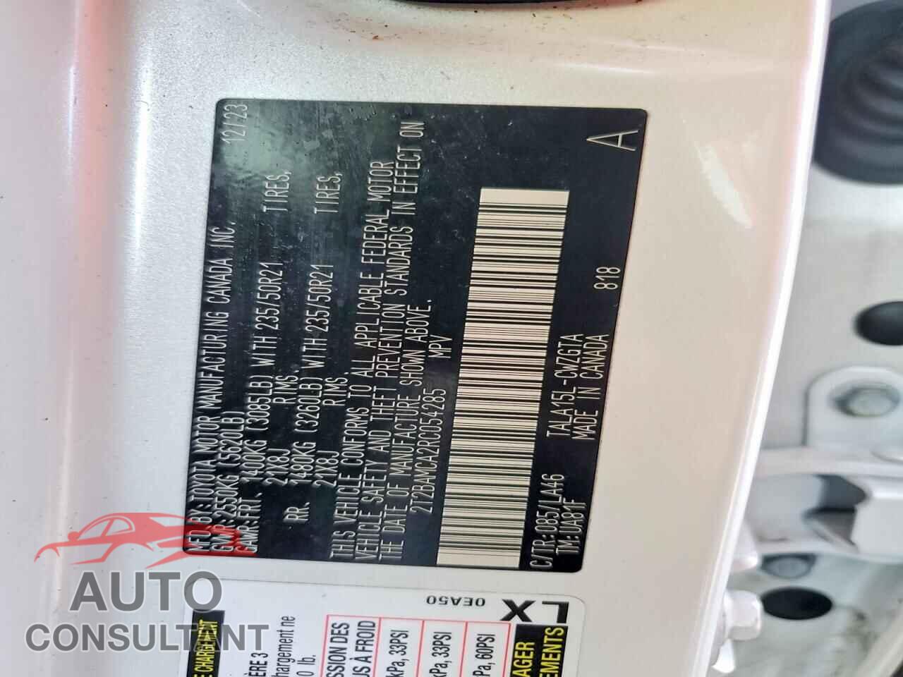 LEXUS RX350 2024 - 2T2BAMCA2RC054285