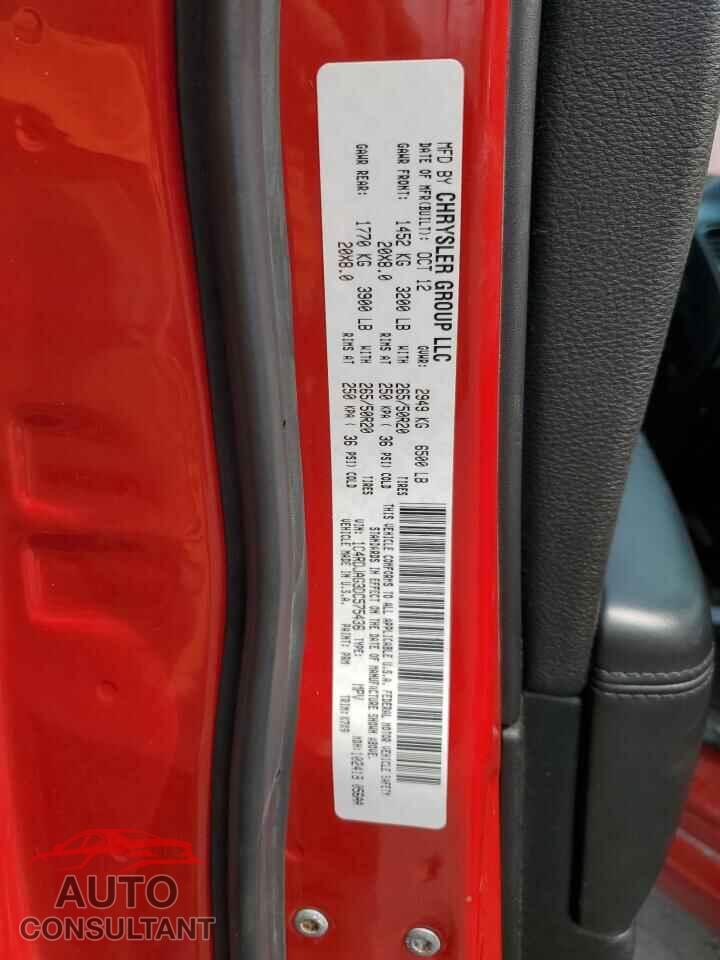 DODGE DURANGO 2013 - 1C4RDJAG3DC575436