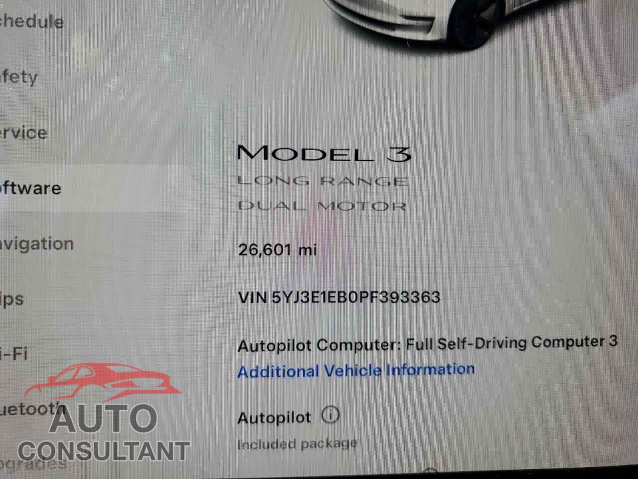 TESLA MODEL 3 2023 - 5YJ3E1EB0PF393363