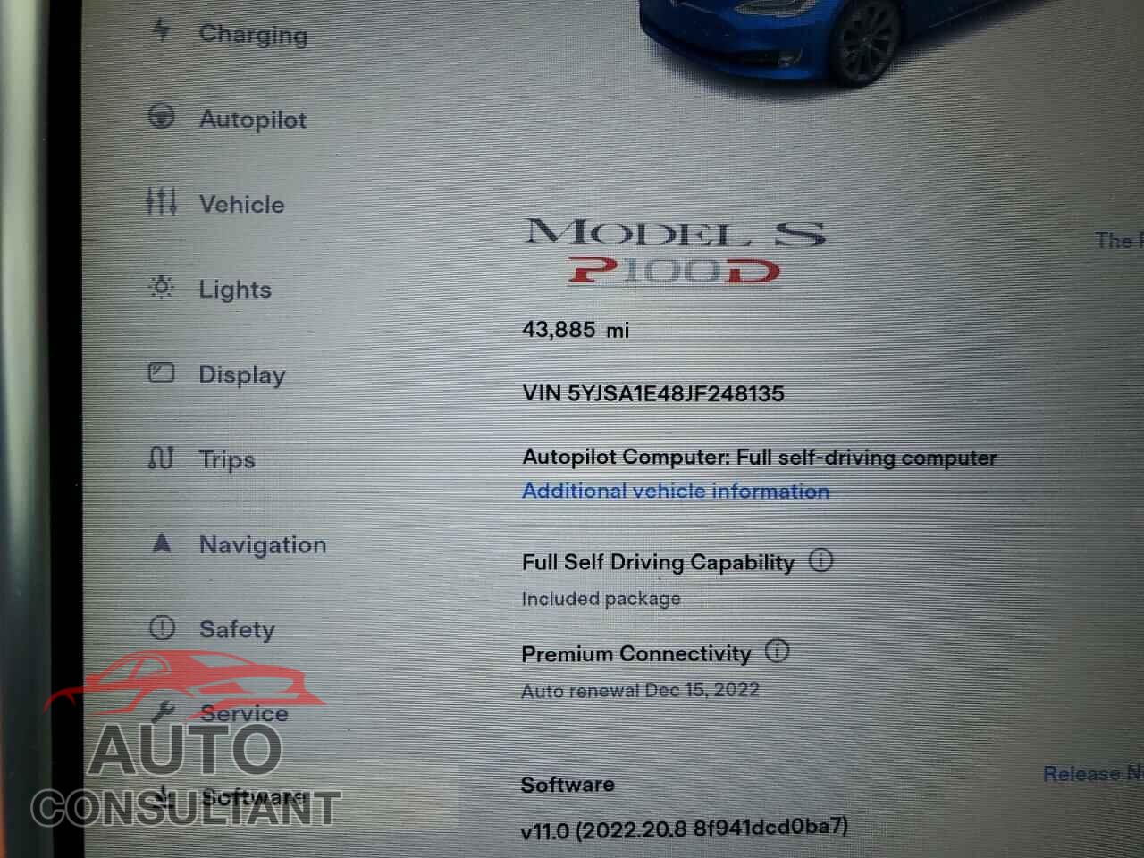 TESLA MODEL S 2018 - 5YJSA1E48JF248135