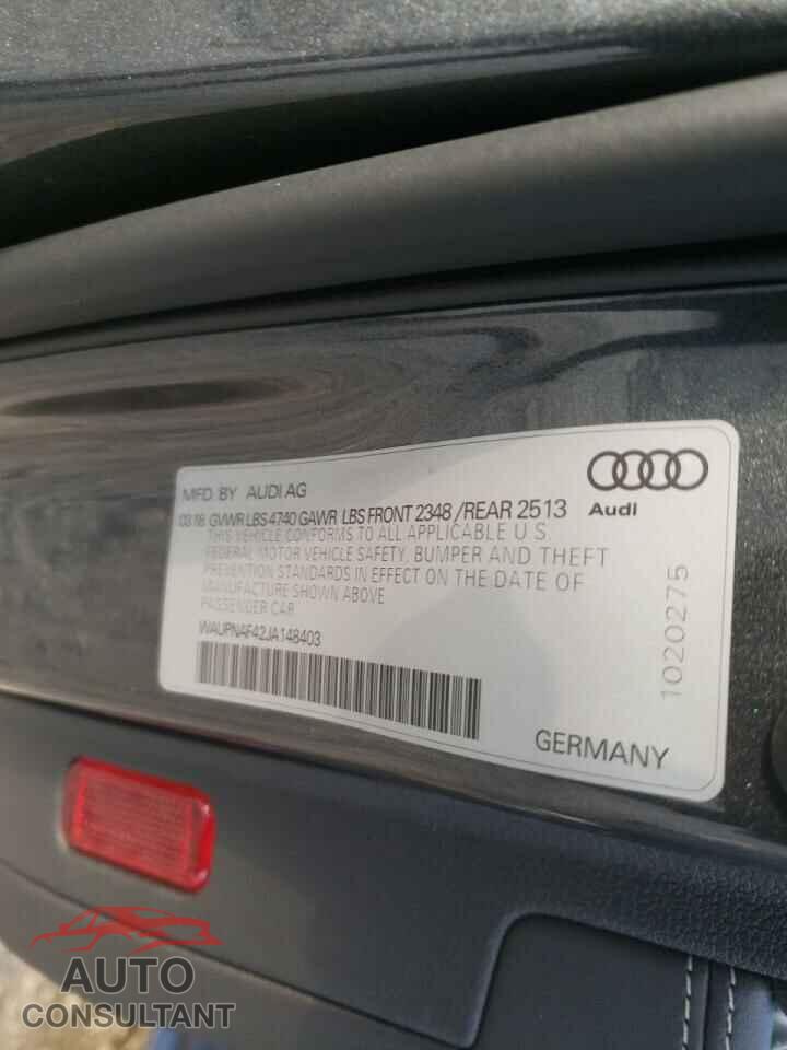AUDI A4 2018 - WAUPNAF42JA148403