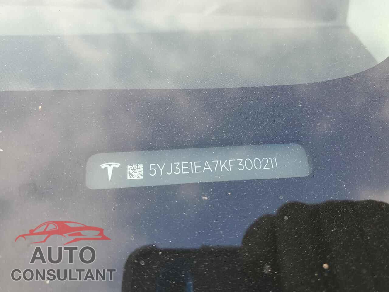 TESLA MODEL 3 2019 - 5YJ3E1EA7KF300211