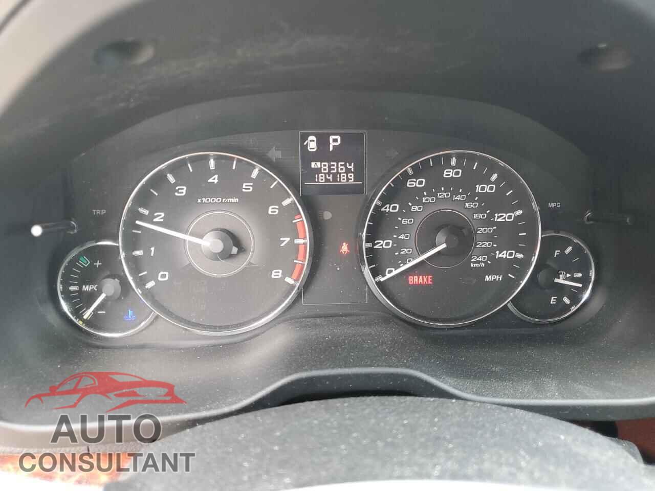 SUBARU OUTBACK 2012 - 4S4BRBLC2C3301643