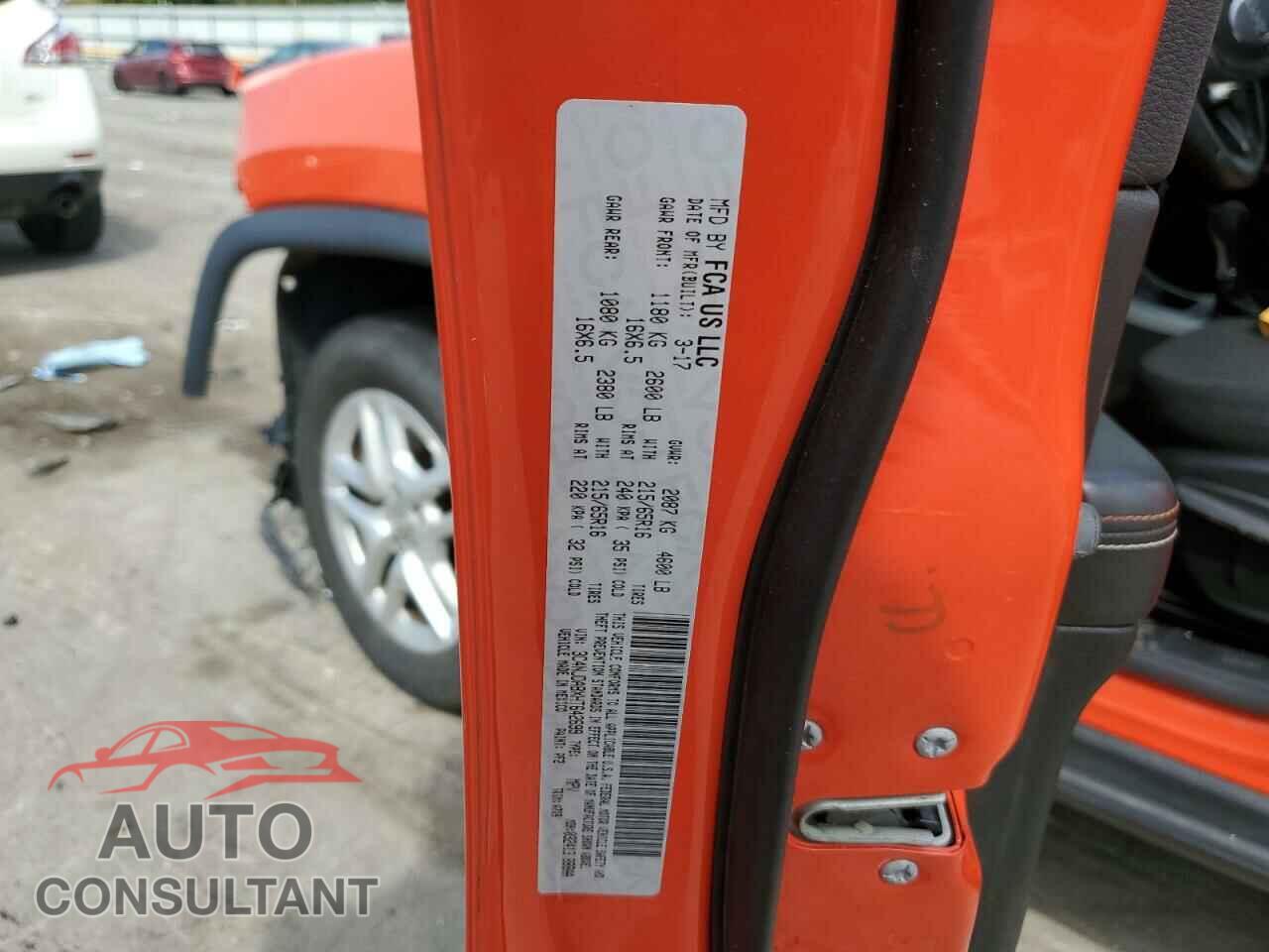 JEEP COMPASS 2017 - 3C4NJDABXHT642699