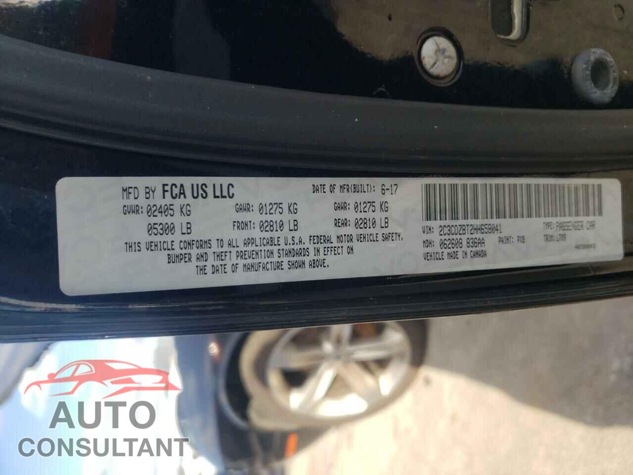 DODGE CHALLENGER 2017 - 2C3CDZBT2HH658041