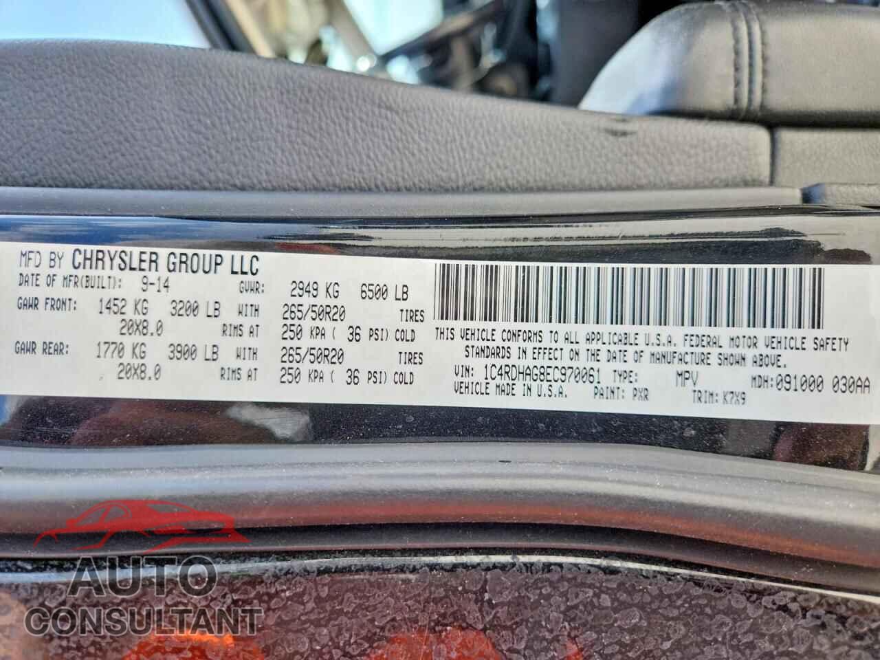 DODGE DURANGO 2014 - 1C4RDHAG8EC970061
