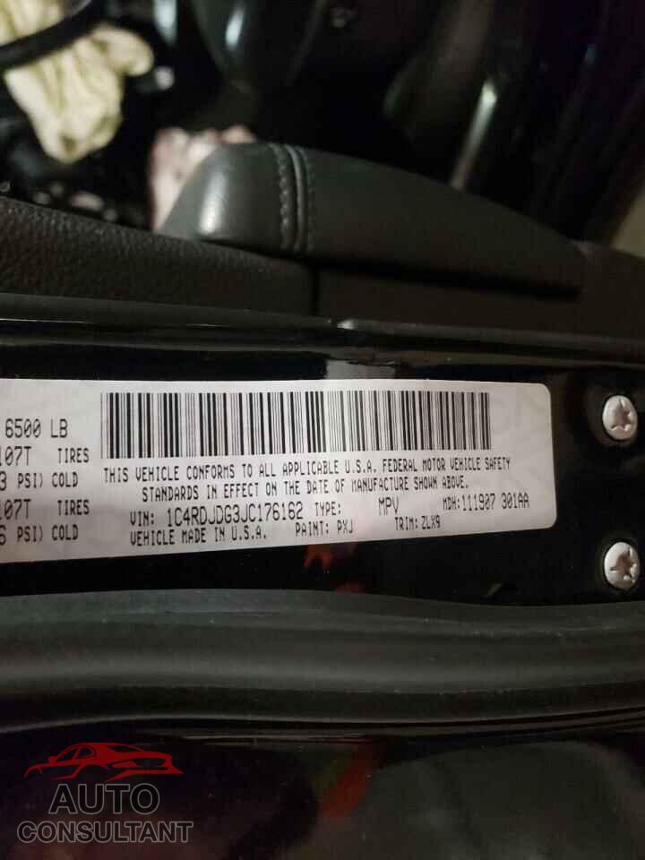 DODGE DURANGO 2018 - 1C4RDJDG3JC176162