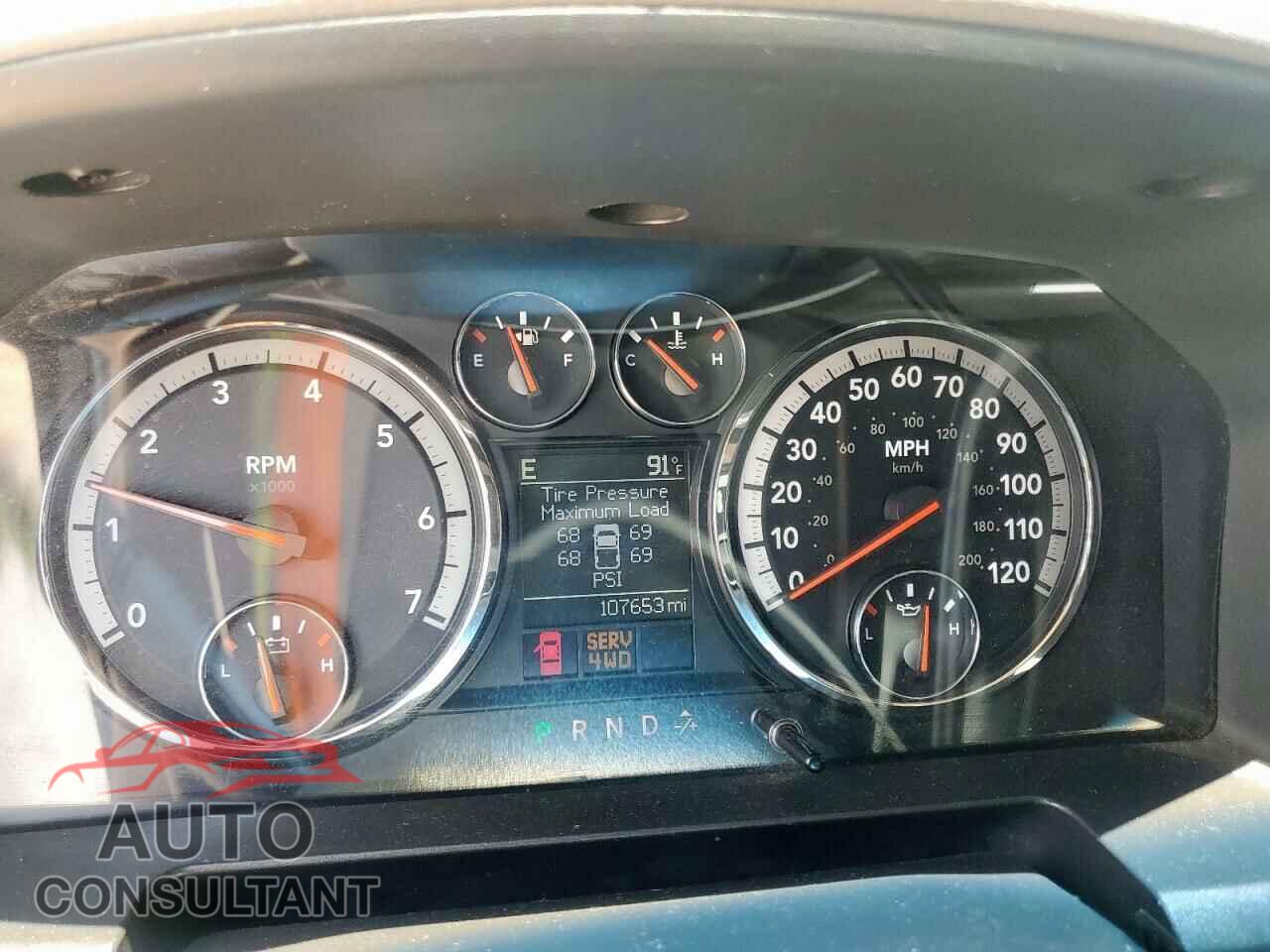 DODGE RAM 2500 2012 - 3C6TD5DT3CG115847