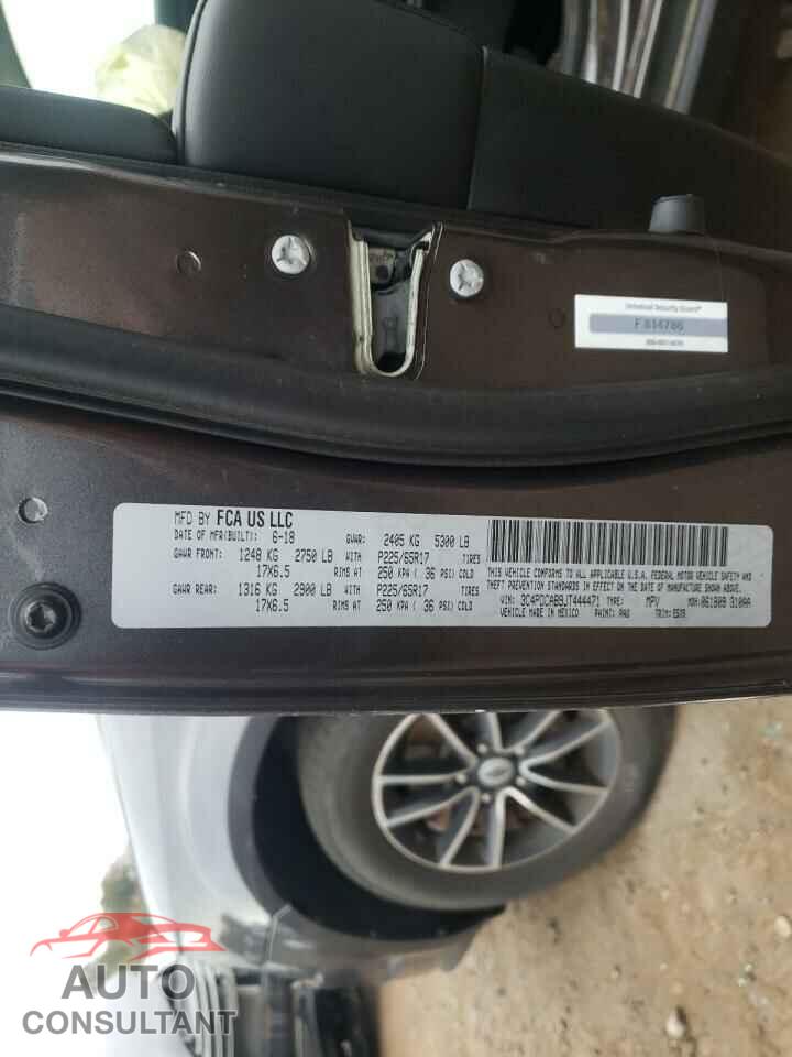 DODGE JOURNEY 2018 - 3C4PDCAB9JT444471