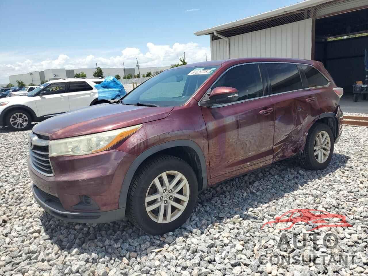 TOYOTA HIGHLANDER 2015 - 5TDZARFHXFS009378