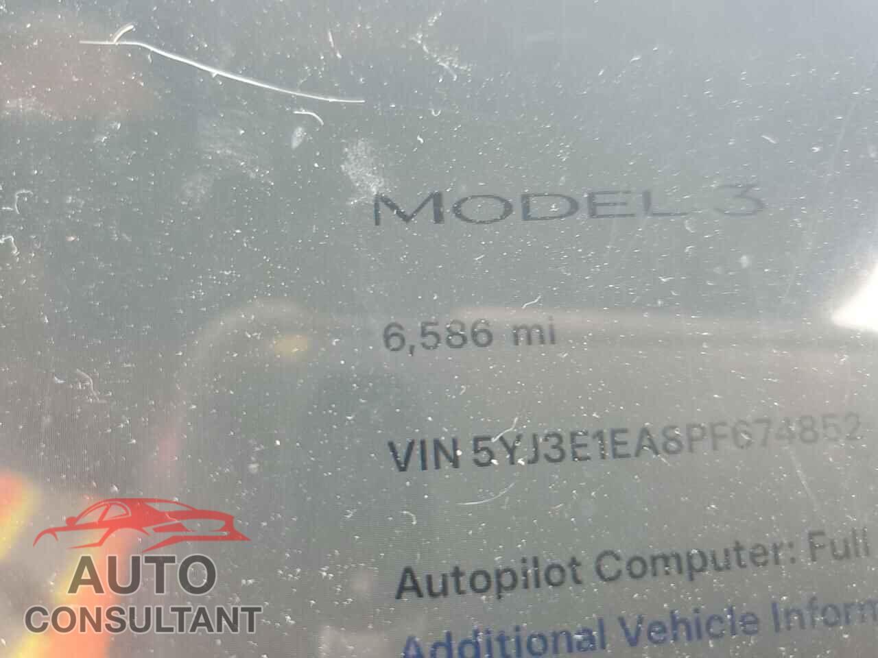 TESLA MODEL 3 2023 - 5YJ3E1EA8PF674852