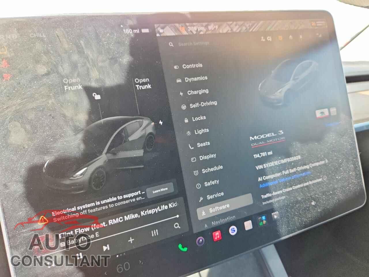 TESLA MODEL 3 2021 - 5YJ3E1EC1MF935929