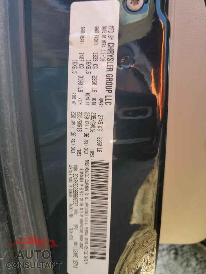 DODGE CARAVAN 2011 - 2D4RN3DG9BR602537