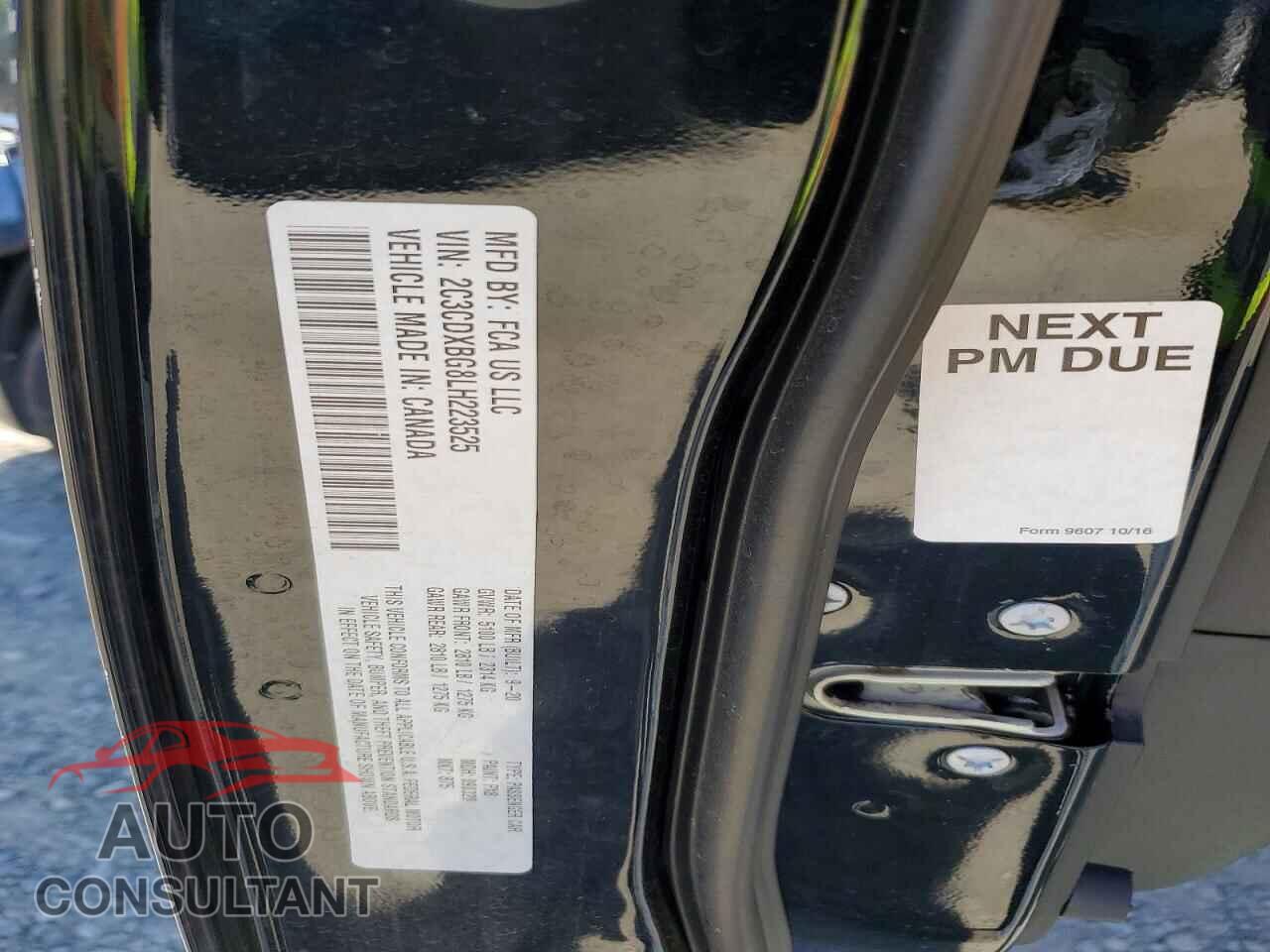 DODGE CHARGER 2020 - 2C3CDXBG8LH223525