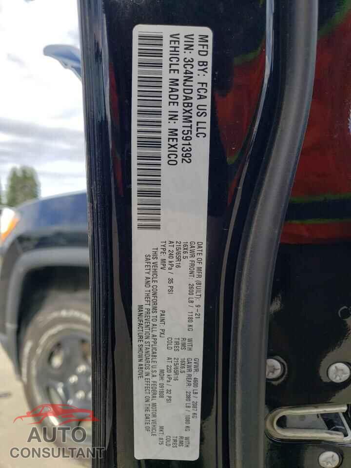 JEEP COMPASS 2021 - 3C4NJDABXMT591392