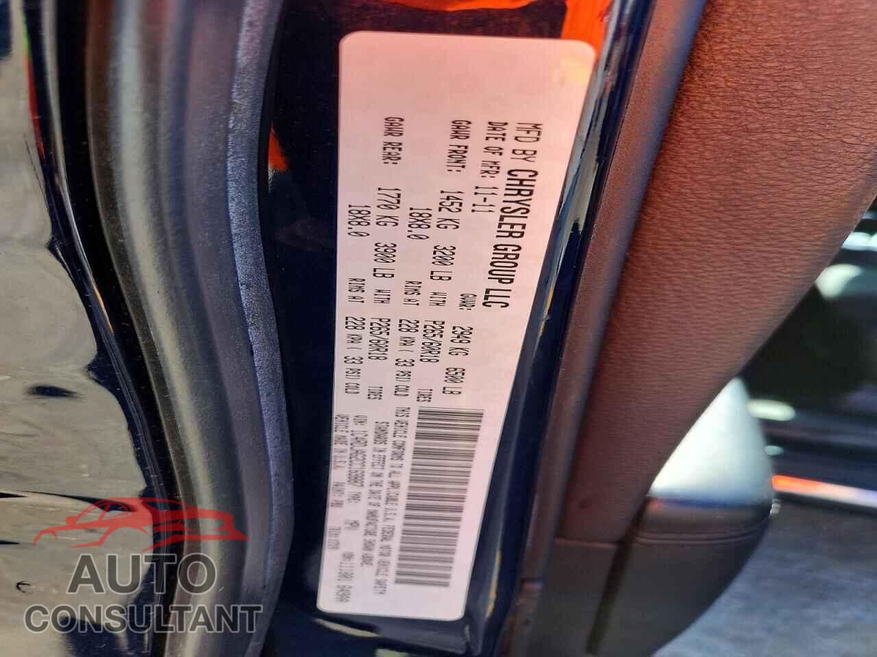 DODGE DURANGO 2012 - 1C4RDJAG2CC169887