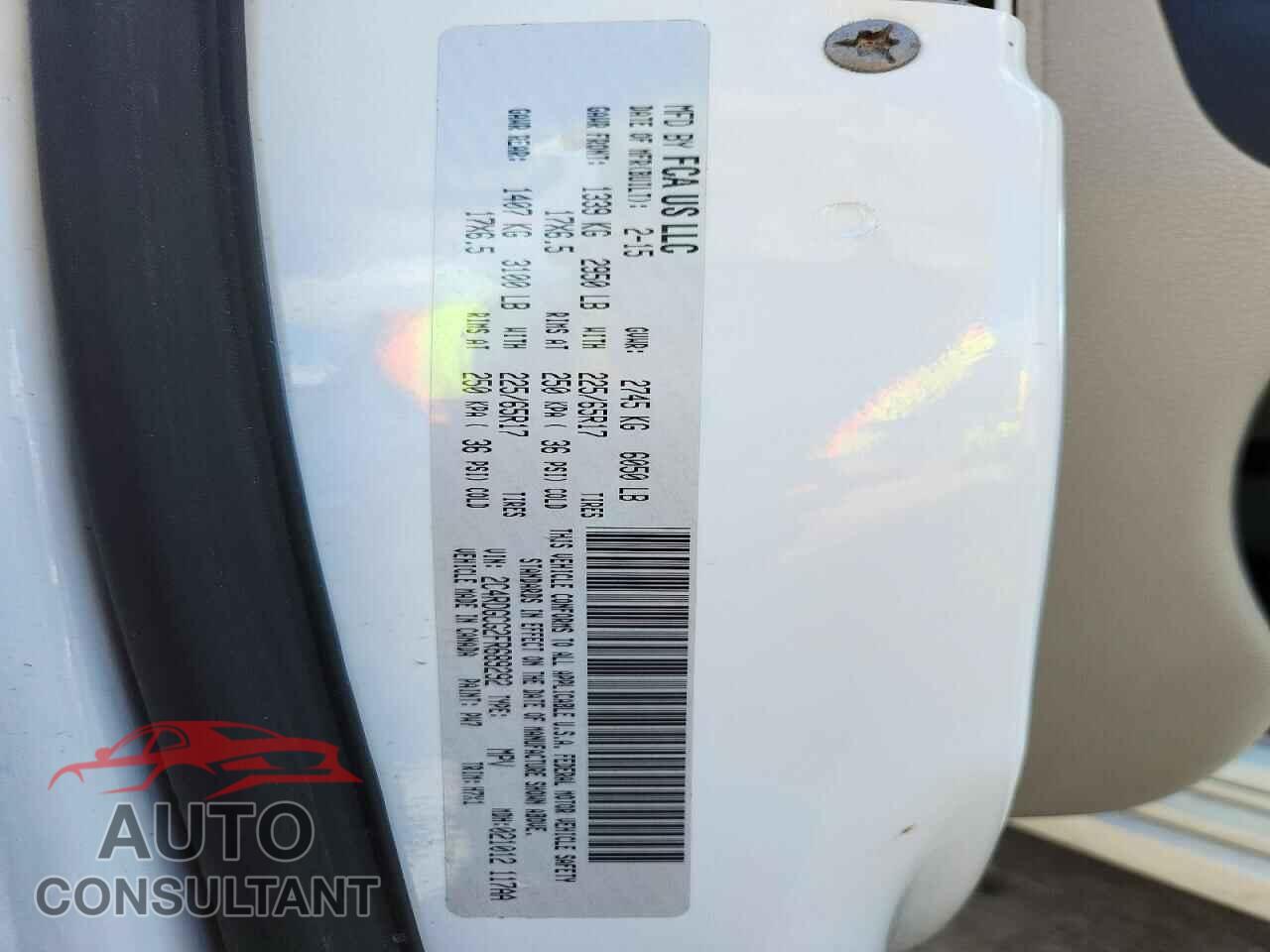 DODGE CARAVAN 2015 - 2C4RDGCG2FR689292