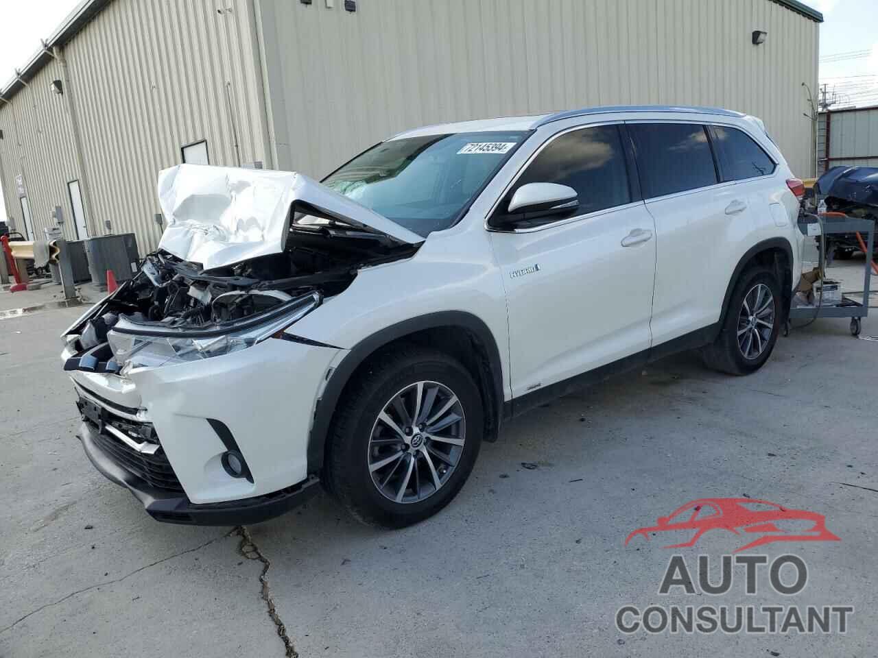 TOYOTA HIGHLANDER 2019 - 5TDJGRFHXKS075337