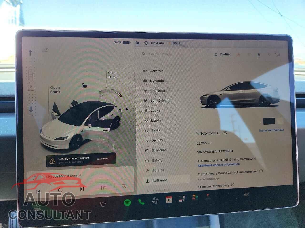 TESLA MODEL 3 2024 - 5YJ3E1EA4RF729204
