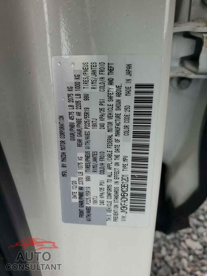 MAZDA CX-5 2021 - JM3KFADM5M0361201