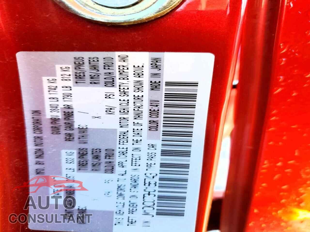 MAZDA CX-3 2017 - JM1DKDC73H0165743