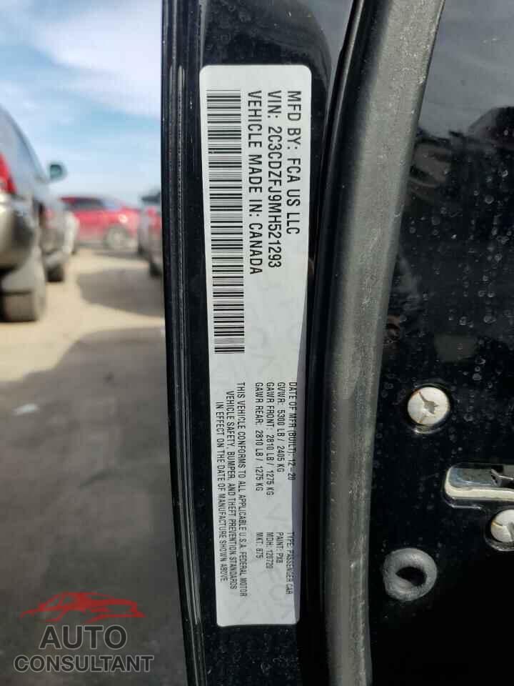 DODGE CHALLENGER 2021 - 2C3CDZFJ9MH521293