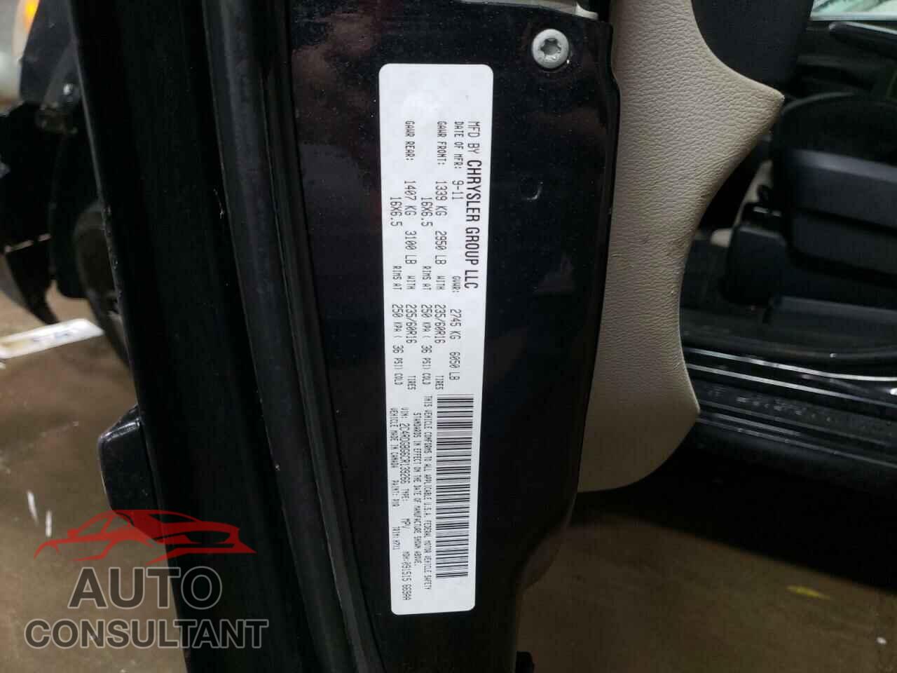 DODGE CARAVAN 2012 - 2C4RDGBG6CR139266