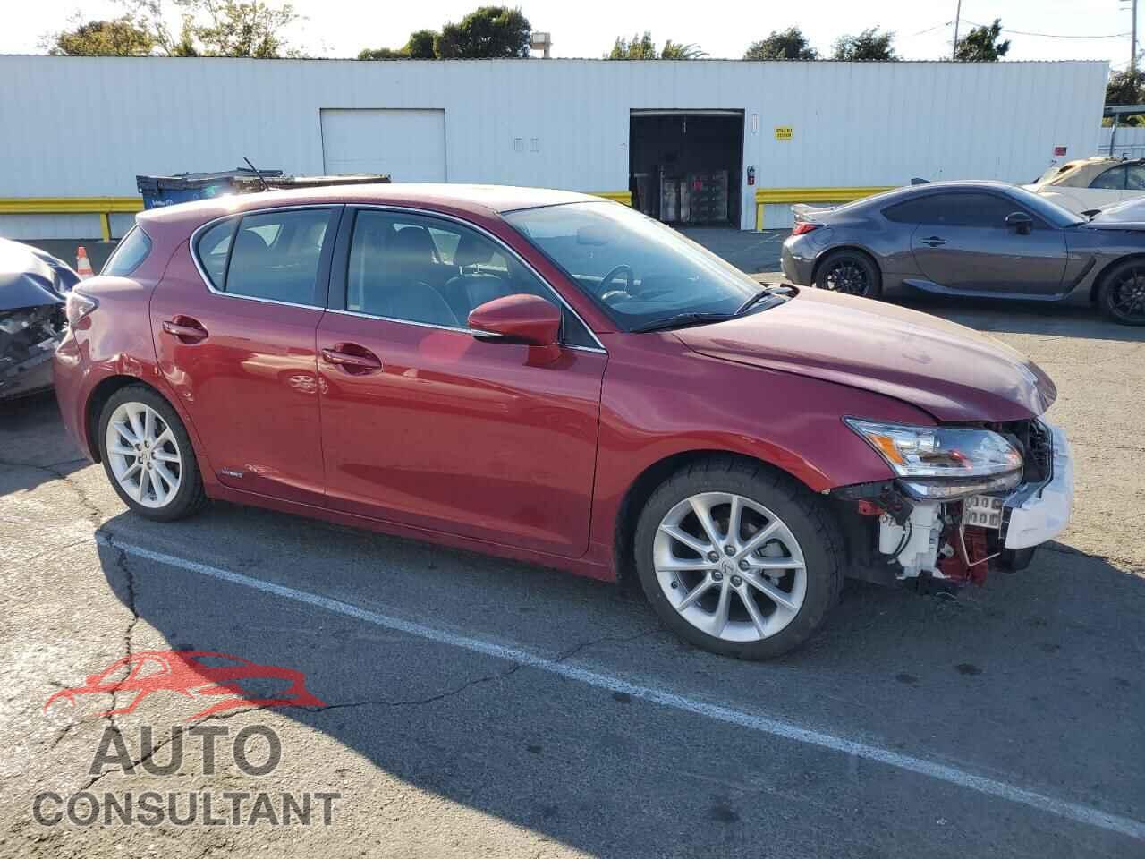LEXUS CT 200 2012 - JTHKD5BH1C2060552