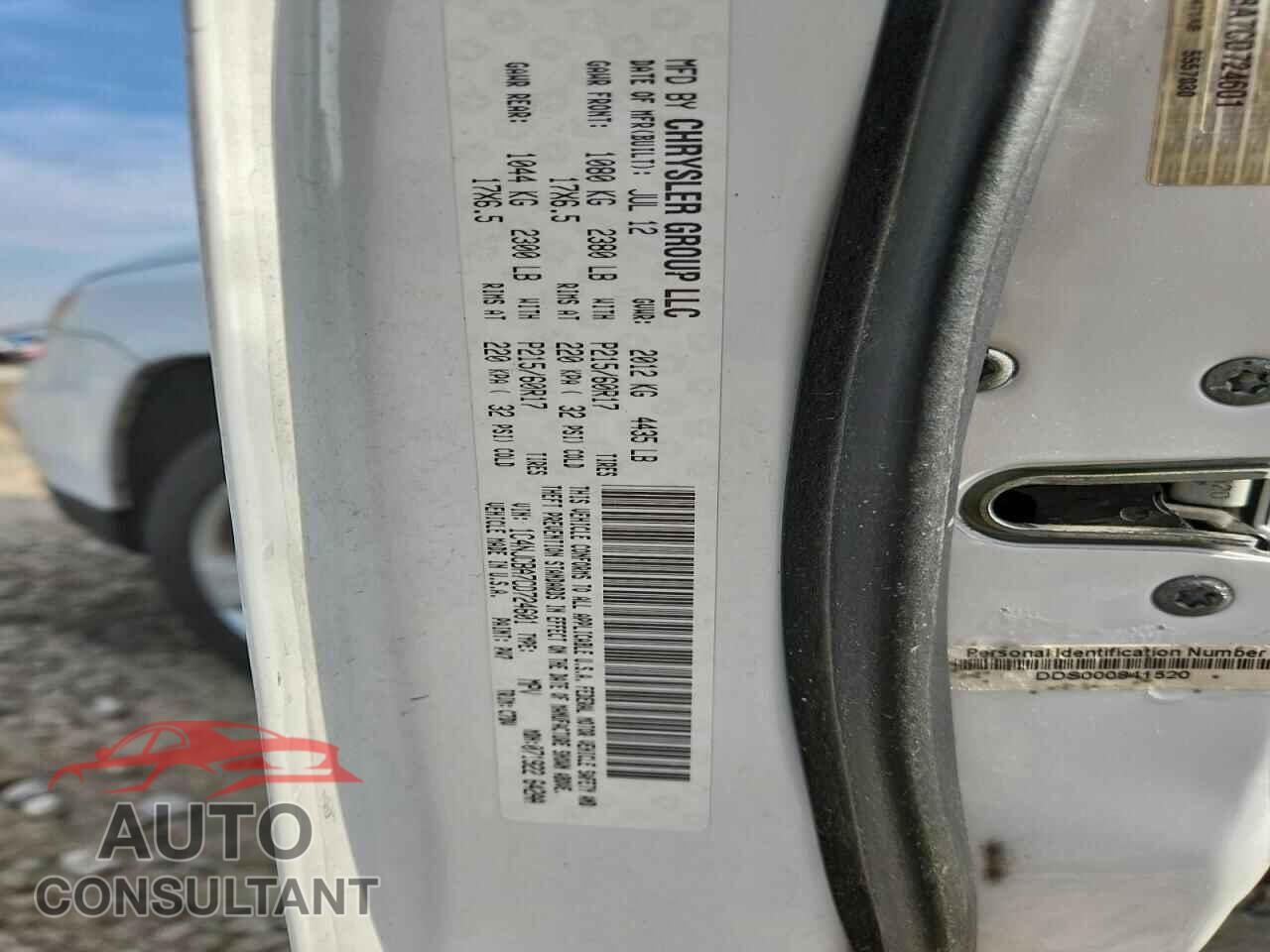 JEEP COMPASS 2012 - 1C4NJCBA7CD724601