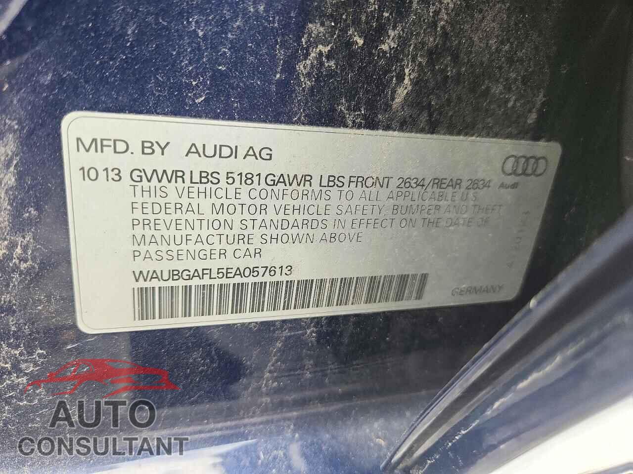 AUDI S4/RS4 2014 - WAUBGAFL5EA057613