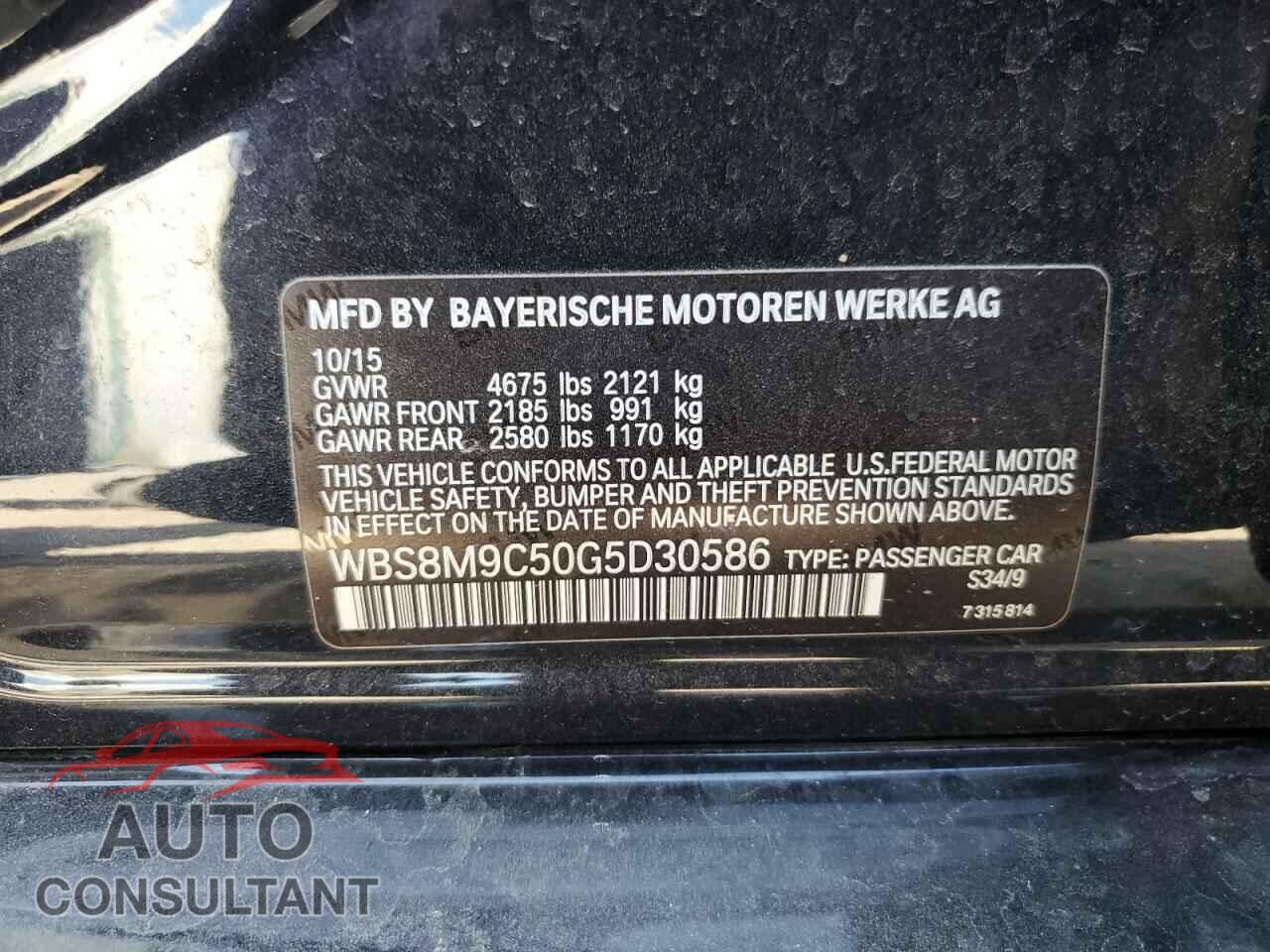 BMW M3 2016 - WBS8M9C50G5D30586