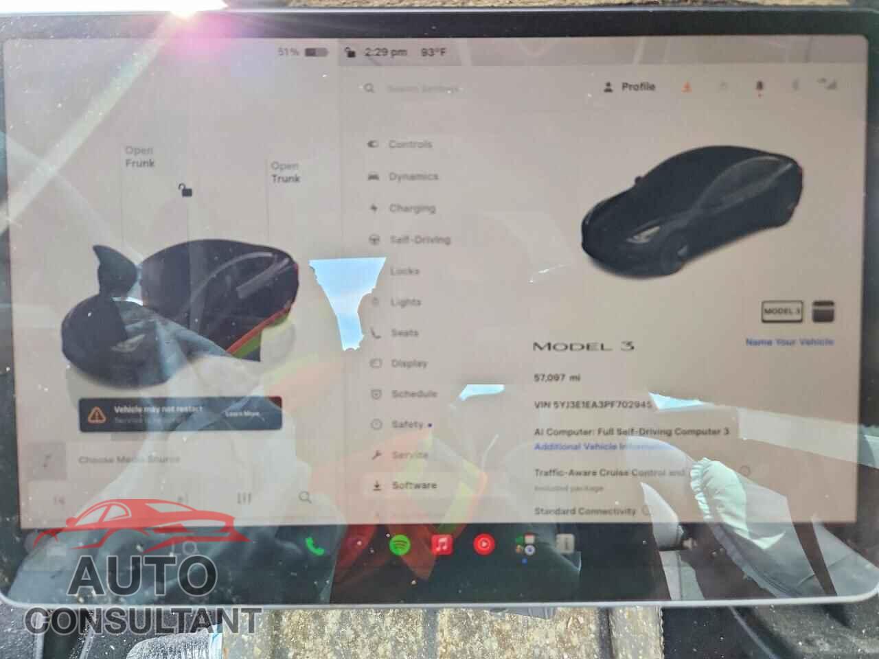 TESLA MODEL 3 2023 - 5YJ3E1EA3PF702945