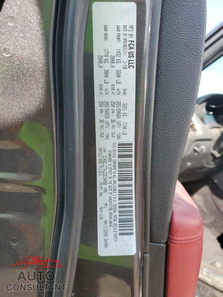 DODGE DURANGO 2018 - 1C4SDJCTXJC219458