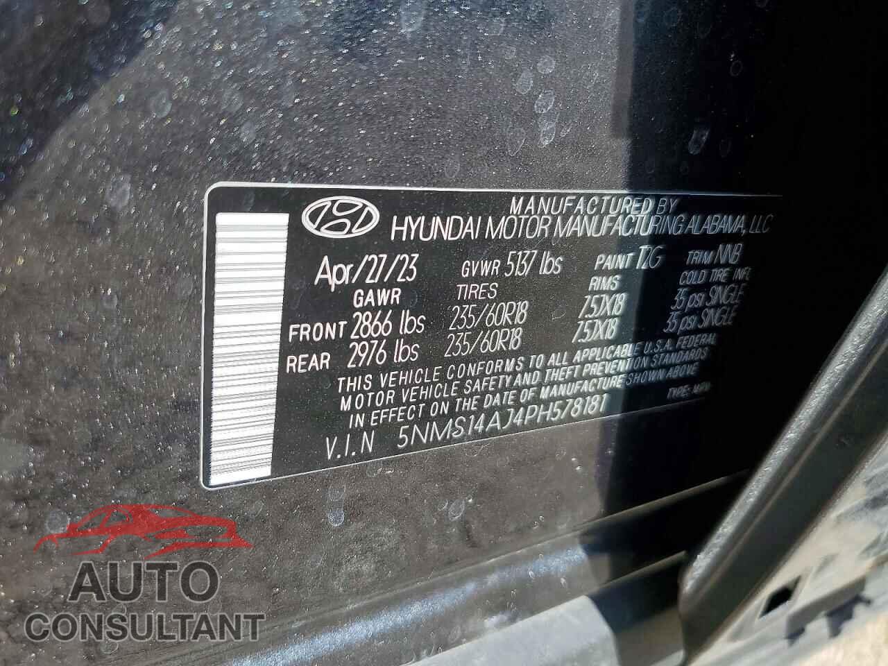HYUNDAI SANTA FE 2023 - 5NMS14AJ4PH578181