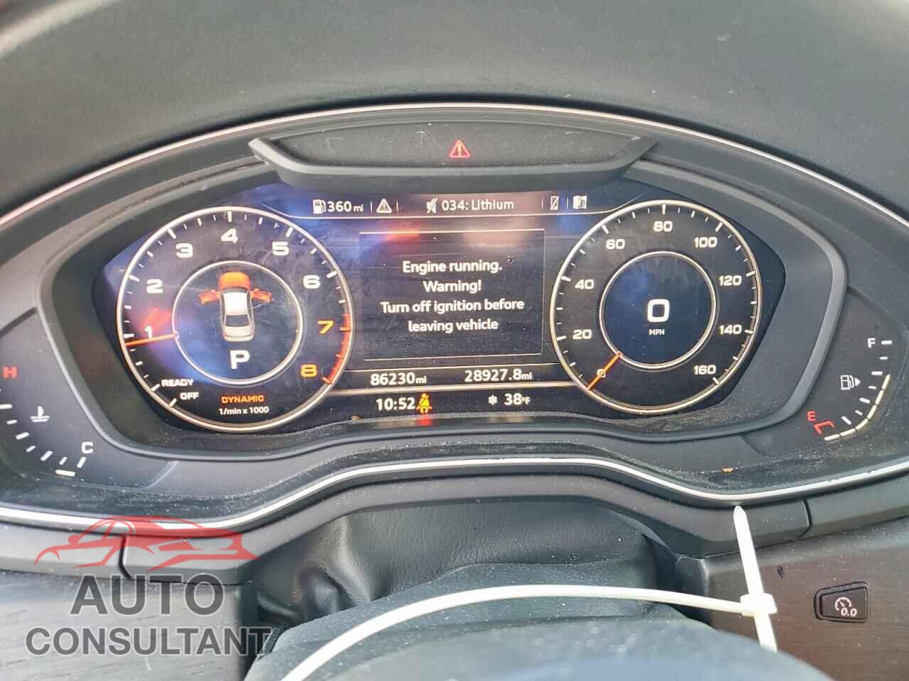 AUDI A4 2017 - WAUDNAF43HN044931