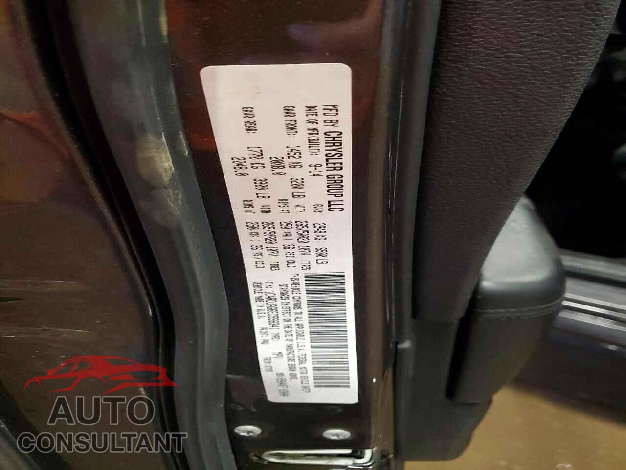 DODGE DURANGO 2014 - 1C4RDJAG6EC598341
