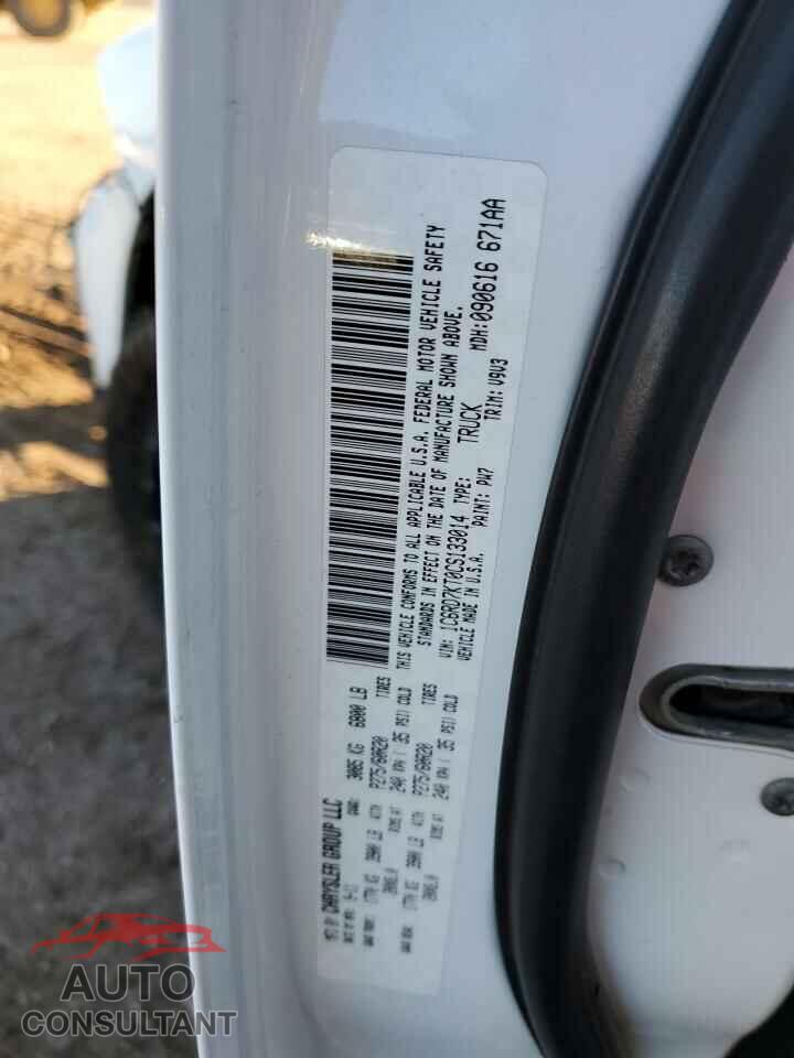 DODGE RAM 1500 2012 - 1C6RD7KT0CS133014
