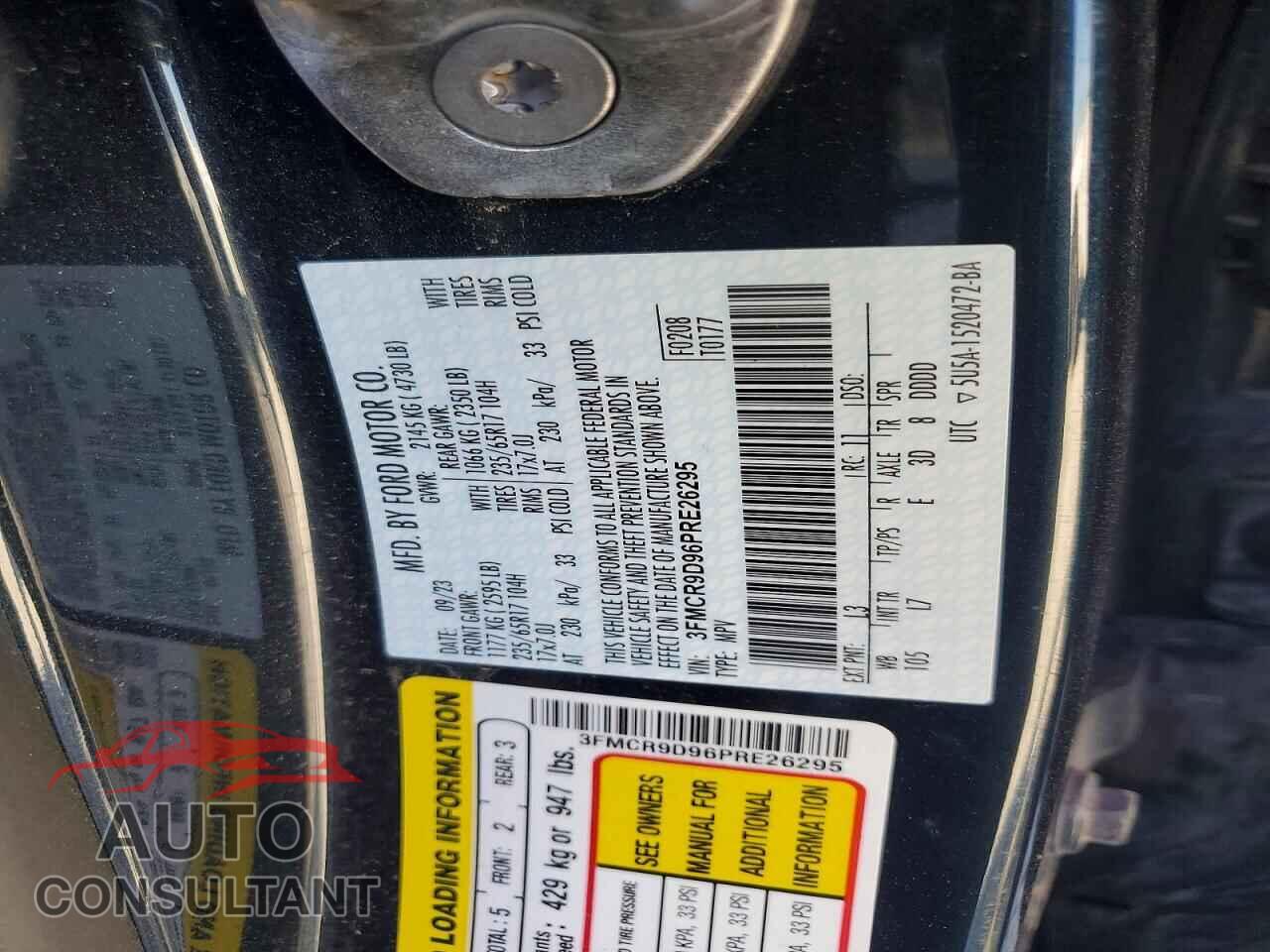 FORD BRONCO 2023 - 3FMCR9D96PRE26295