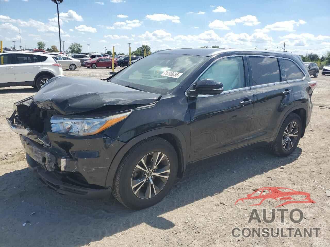 TOYOTA HIGHLANDER 2016 - 5TDJKRFH6GS354886
